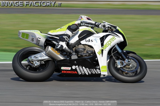 2008-05-11 Monza 0550 Superbike - Warm Up - Carlos Checa - Honda CBR1000RR